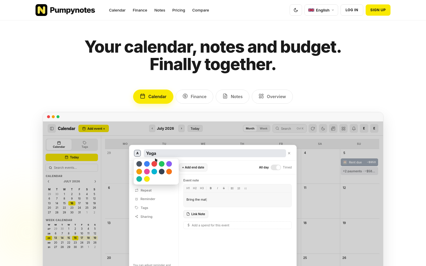 pumpynotes.com — 