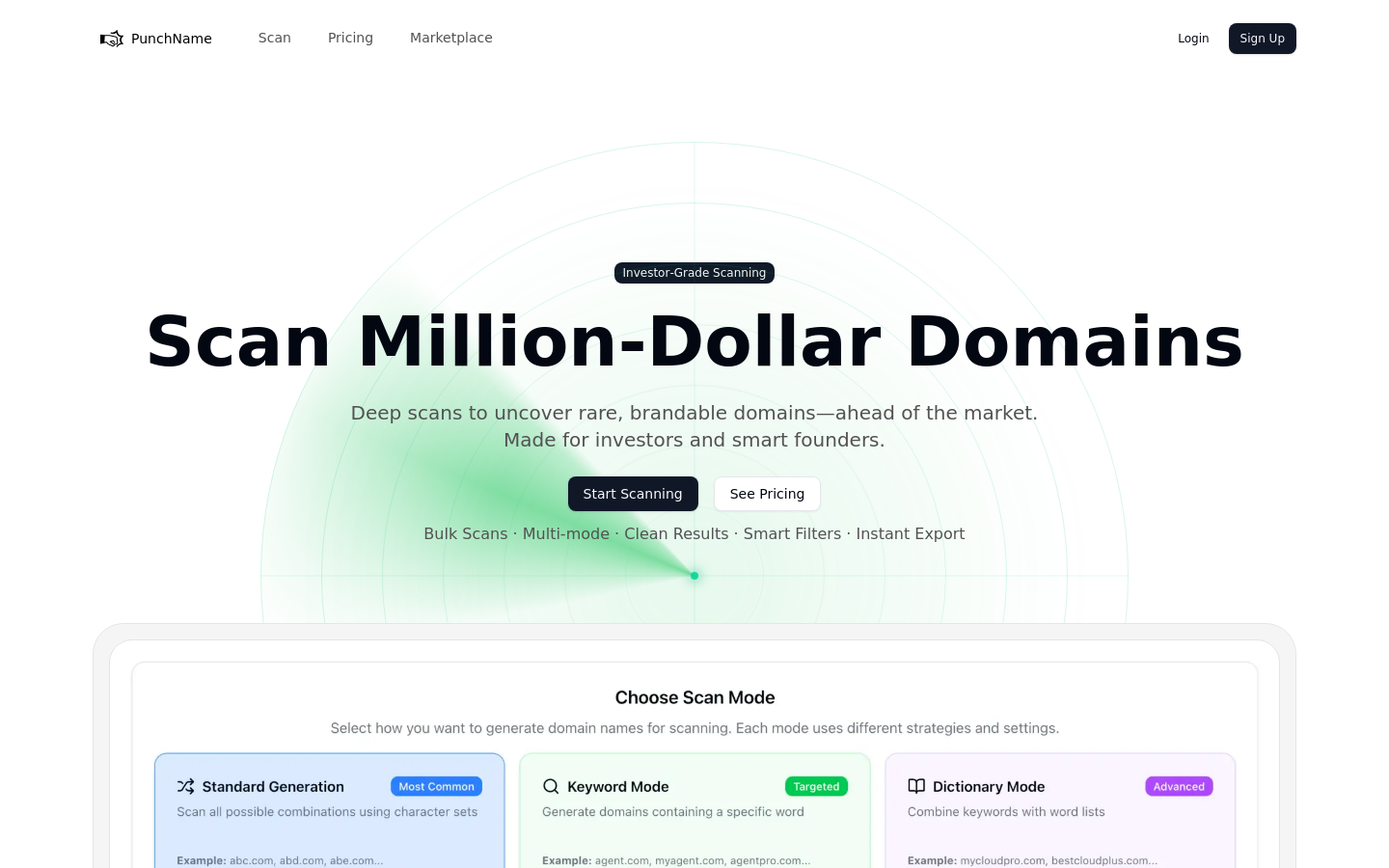 Captured Homepage / Lander