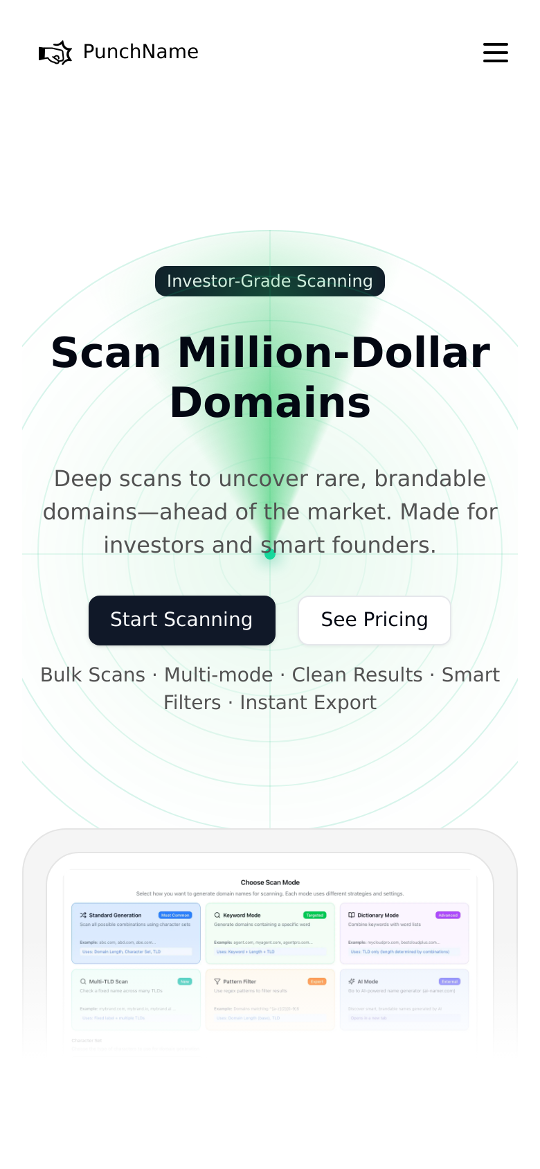 Homepage / Lander