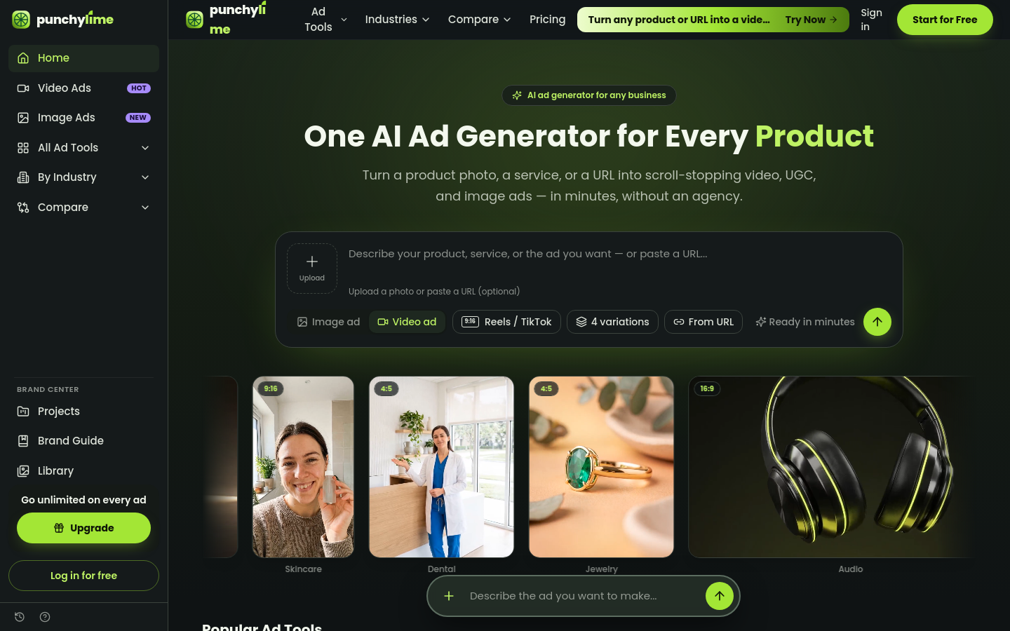 Captured Homepage / Lander