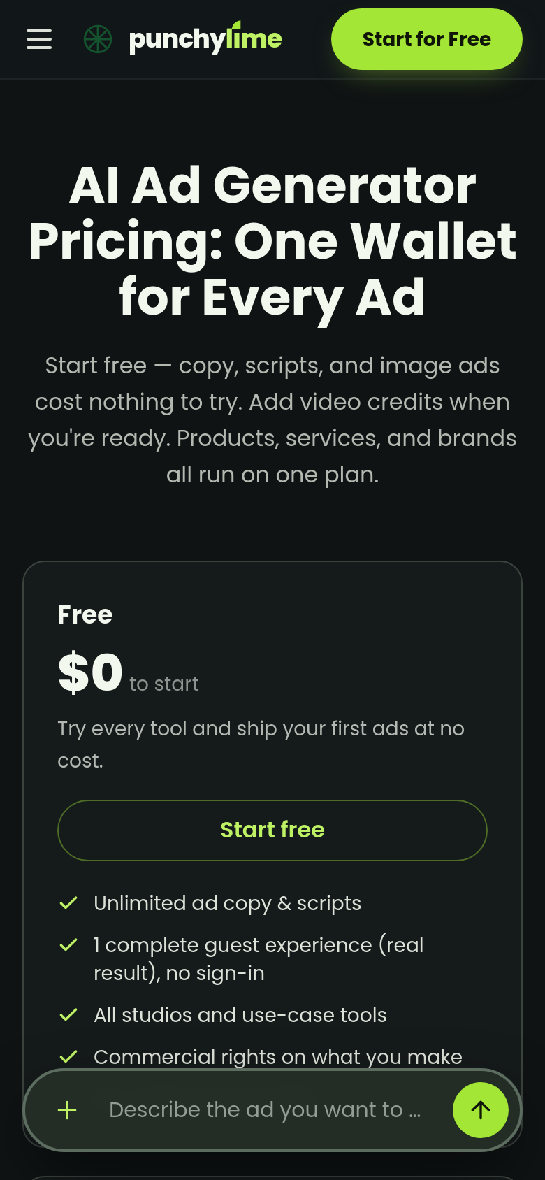 Pricing