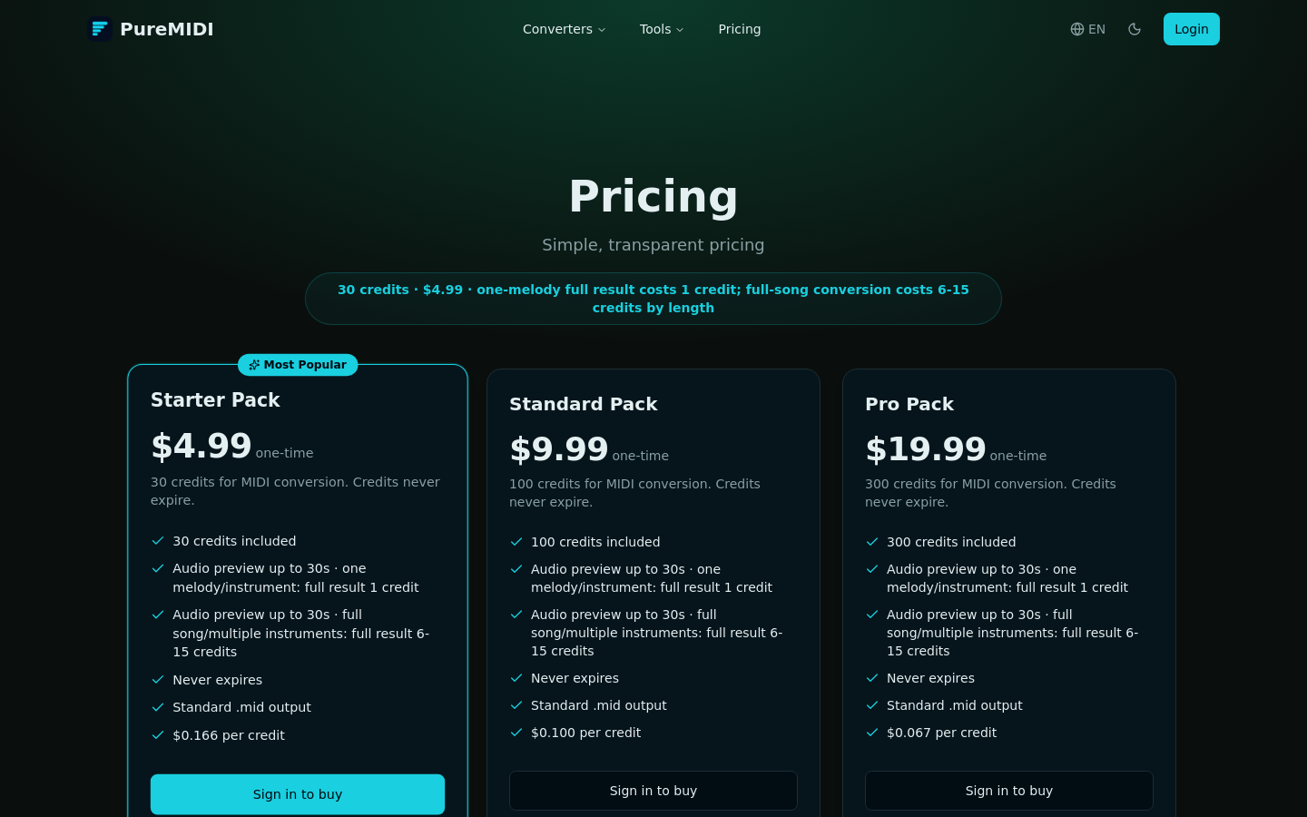 Pricing