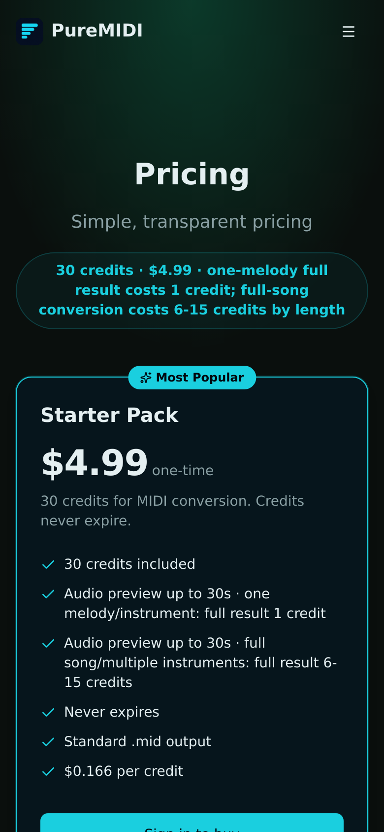 Pricing