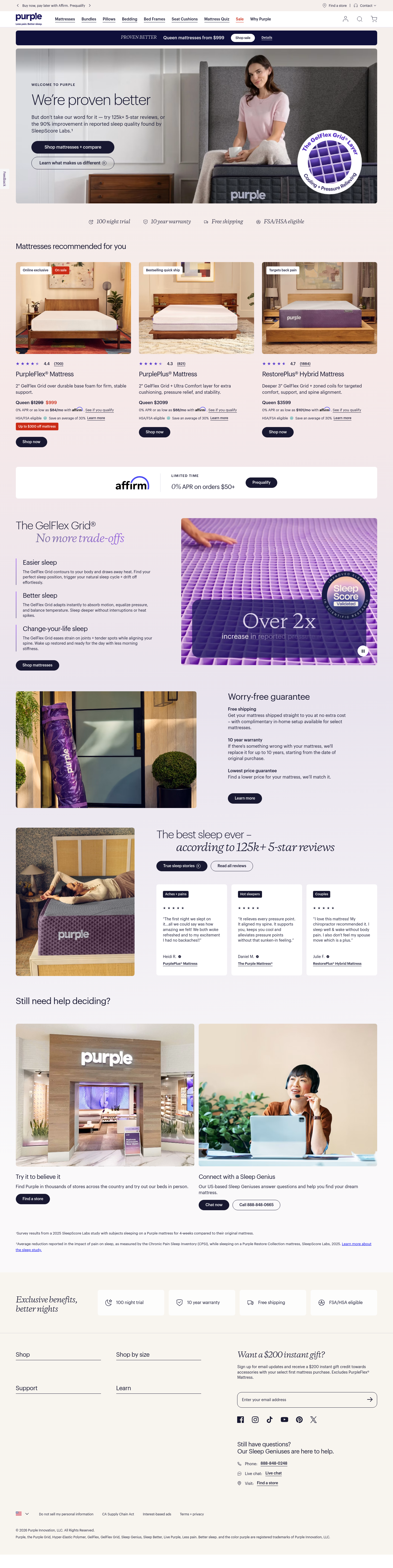 purple.com — Hero + Pricing