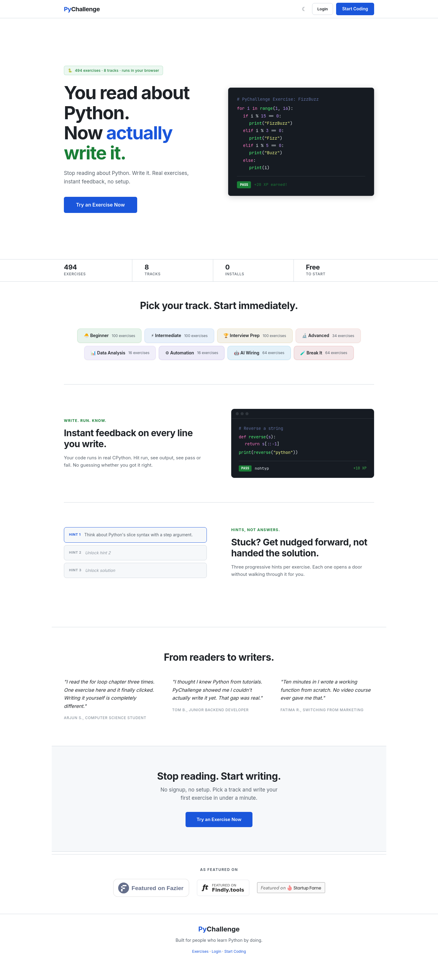pychallenge.com — 