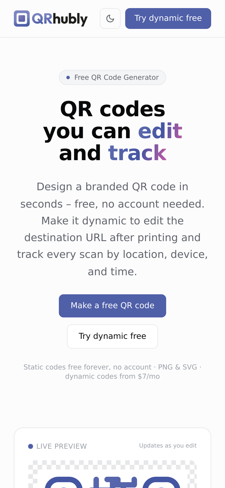 Homepage / Lander