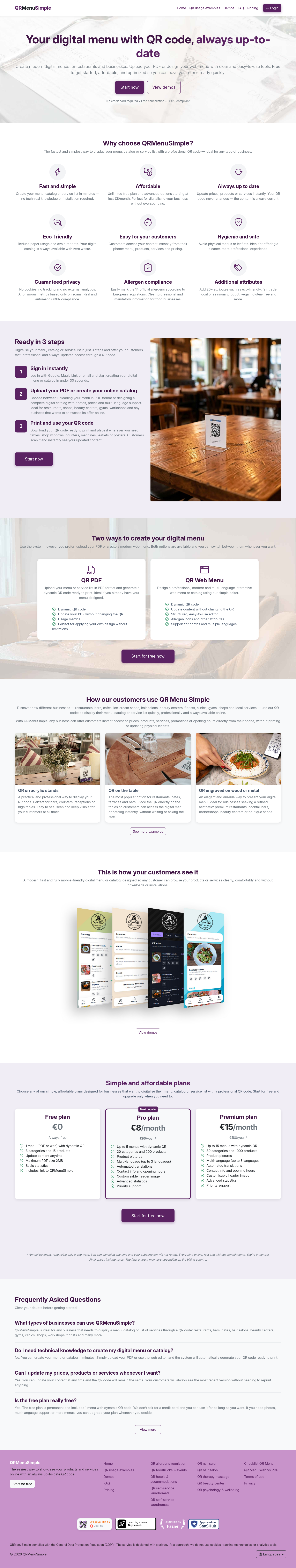 qrmenusimple.com — 