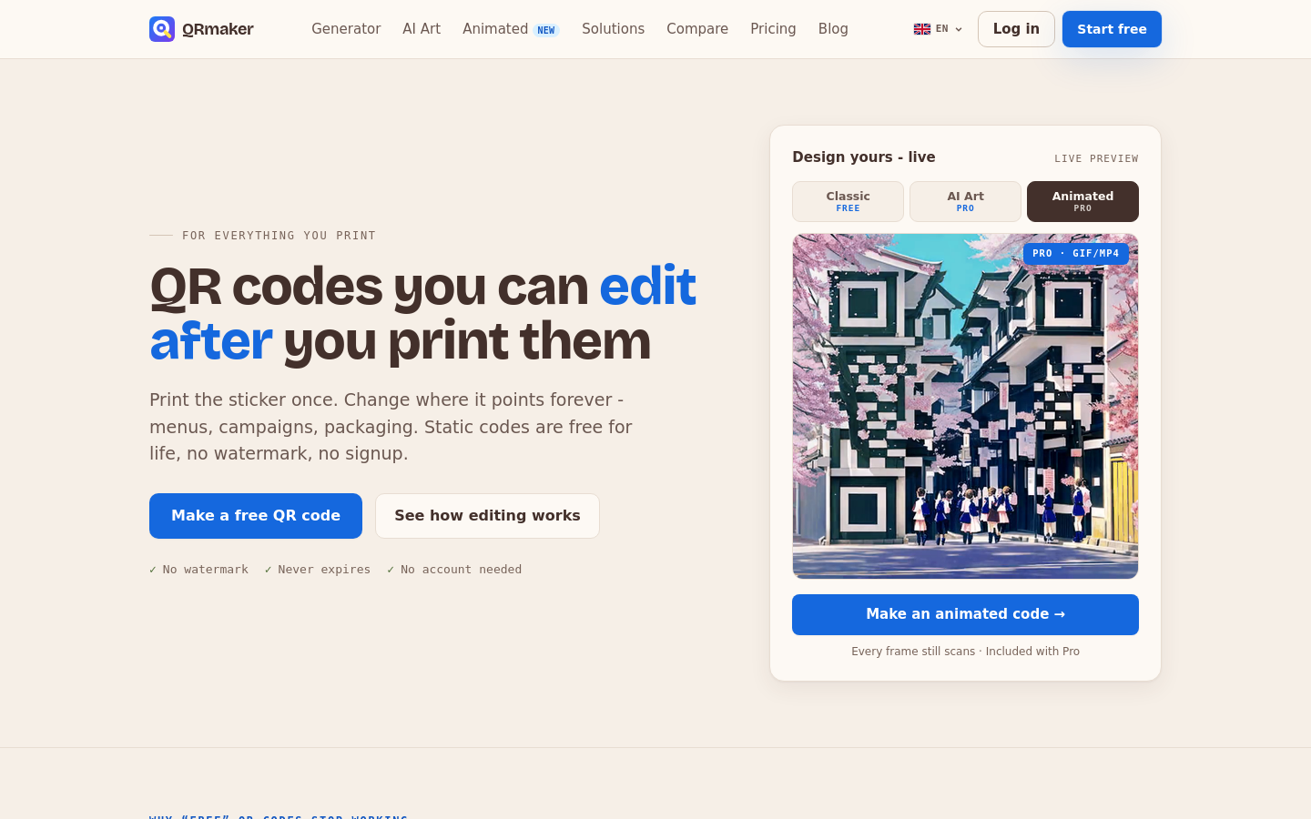 Captured Homepage / Lander