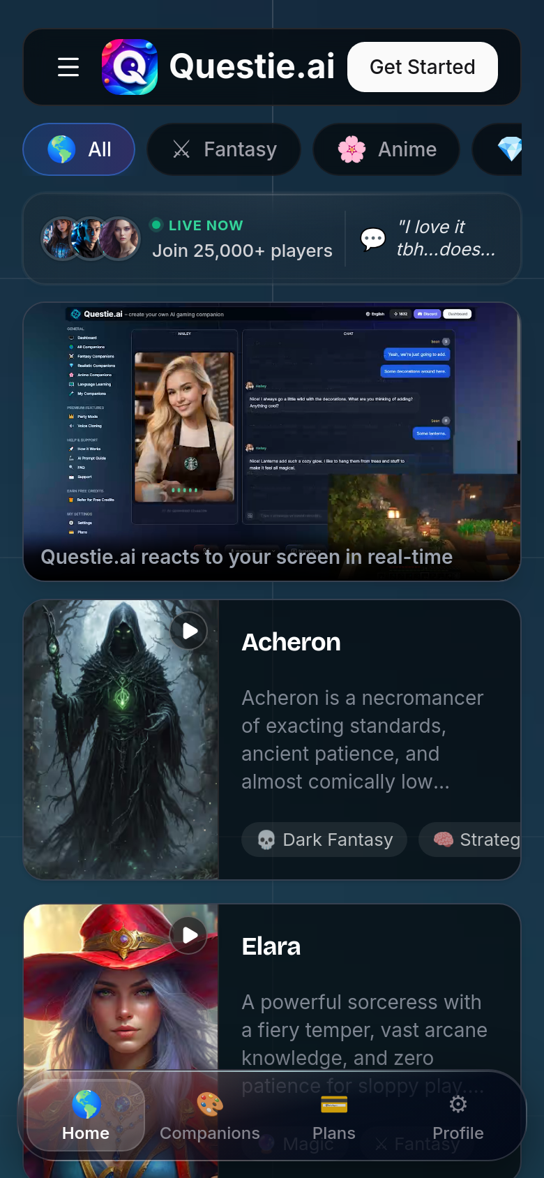 Homepage / Lander