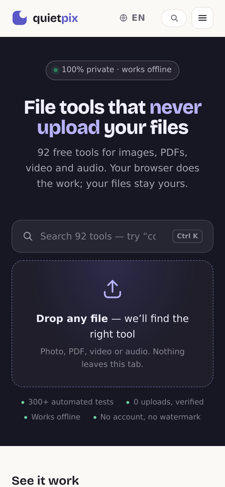 Homepage / Lander