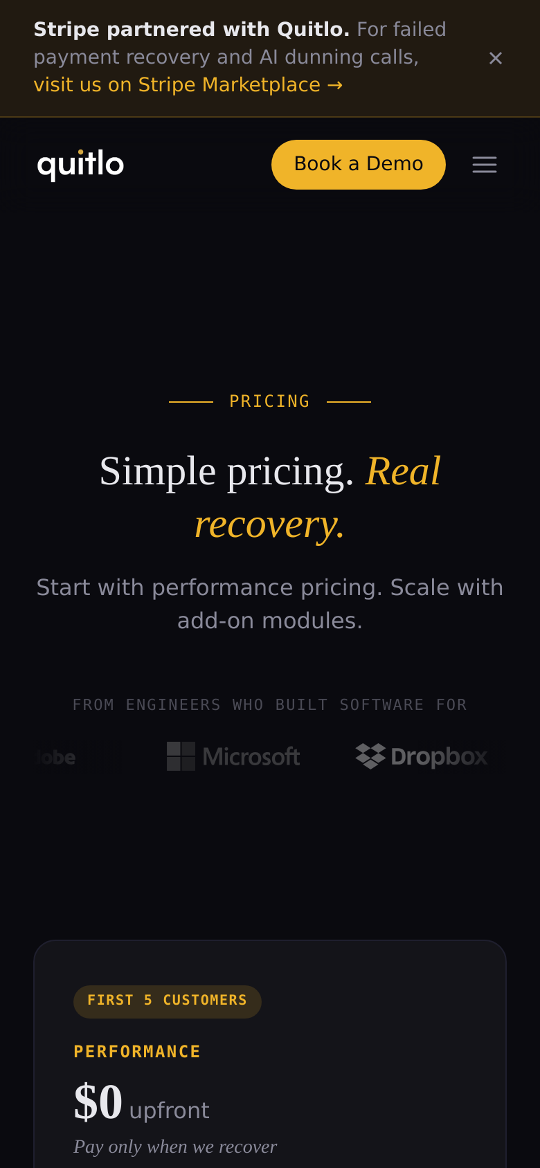 Pricing