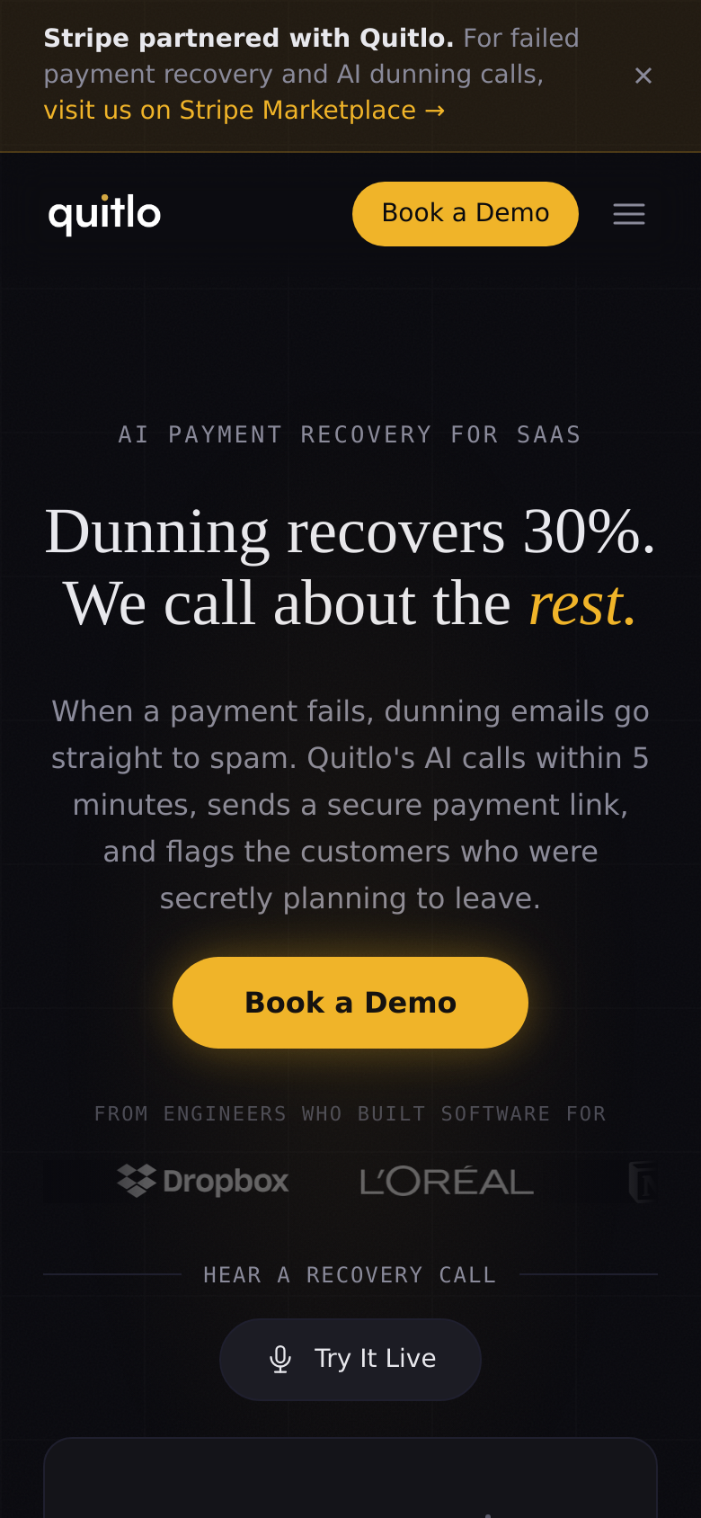 Homepage / Lander