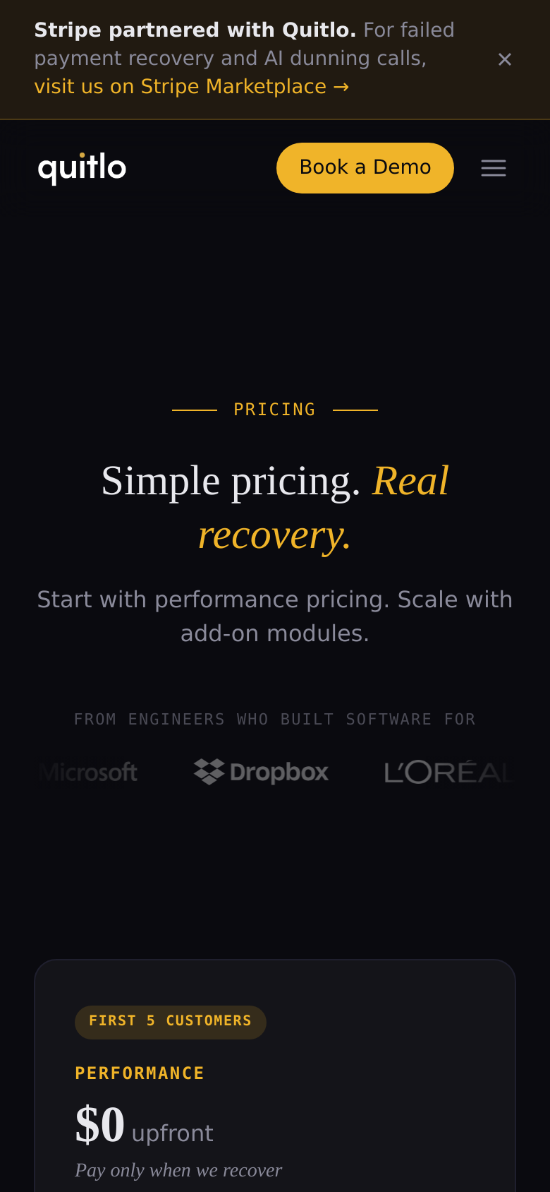 Pricing