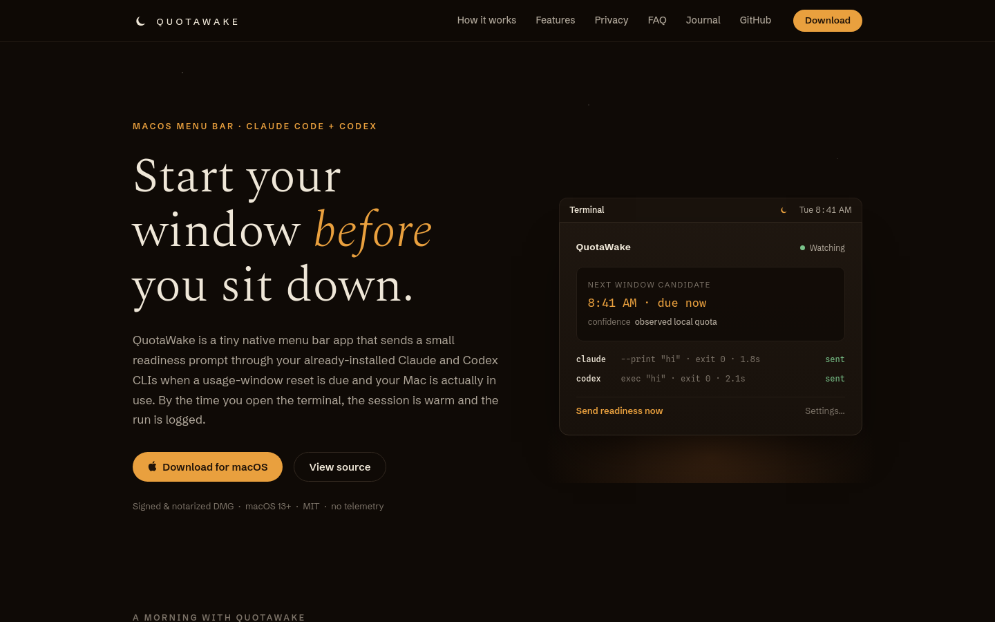 Captured Homepage / Lander