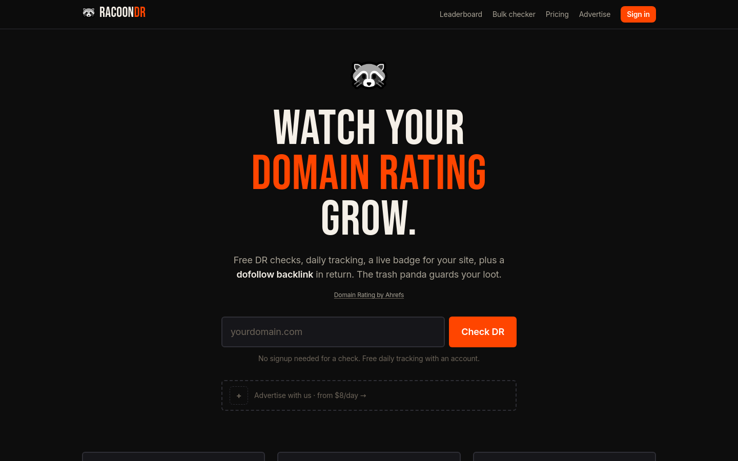 Captured Homepage / Lander