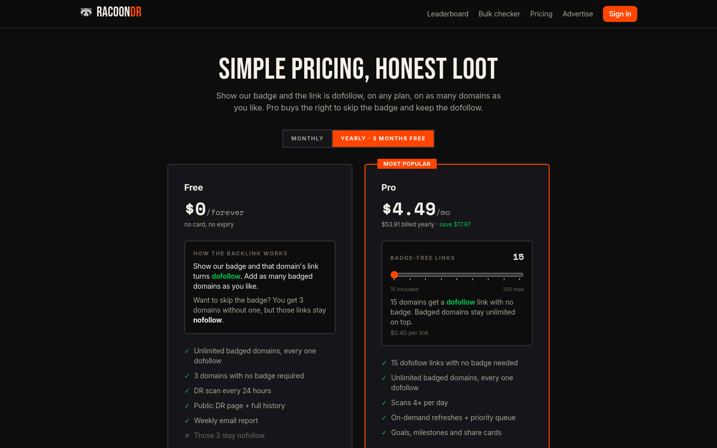 Pricing