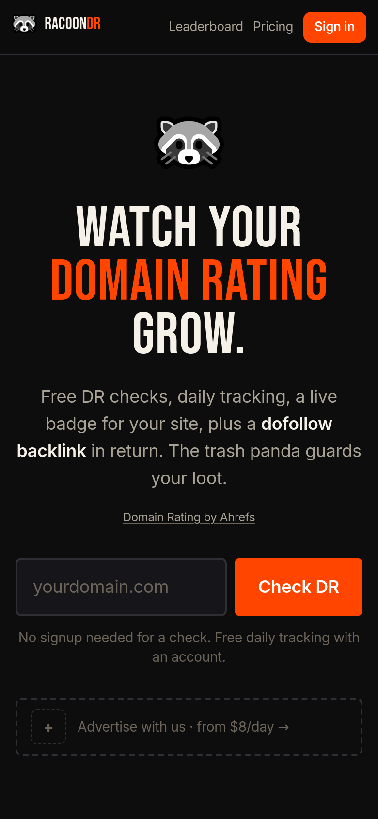 Homepage / Lander