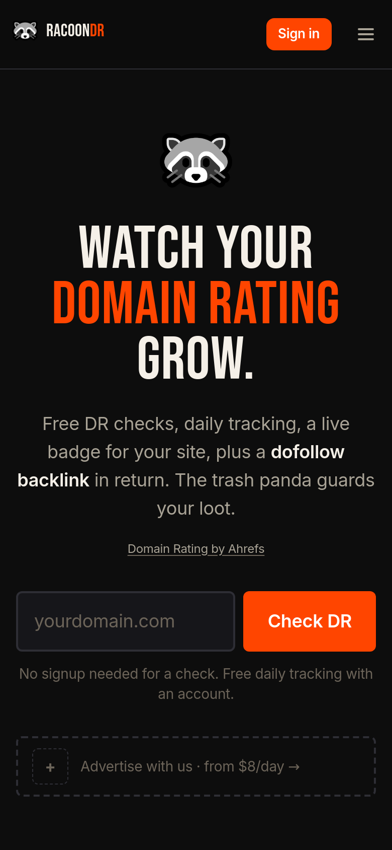 Homepage / Lander