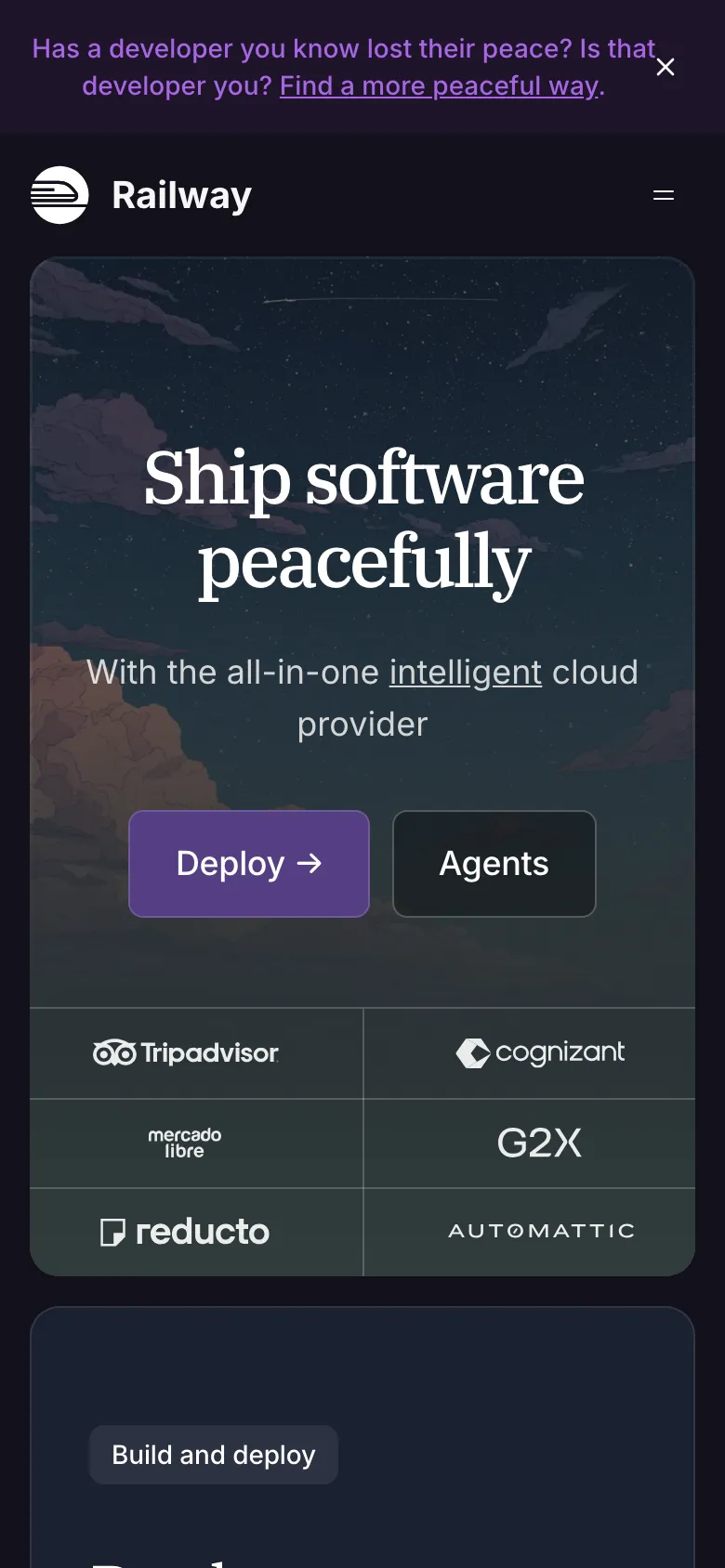 Homepage / Lander