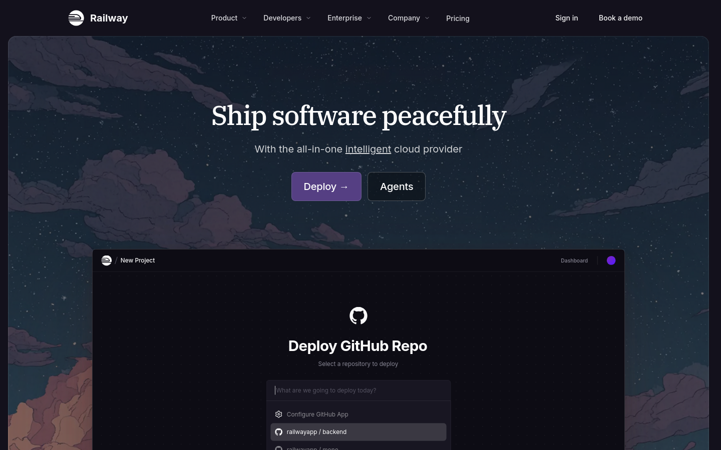Captured Homepage / Lander