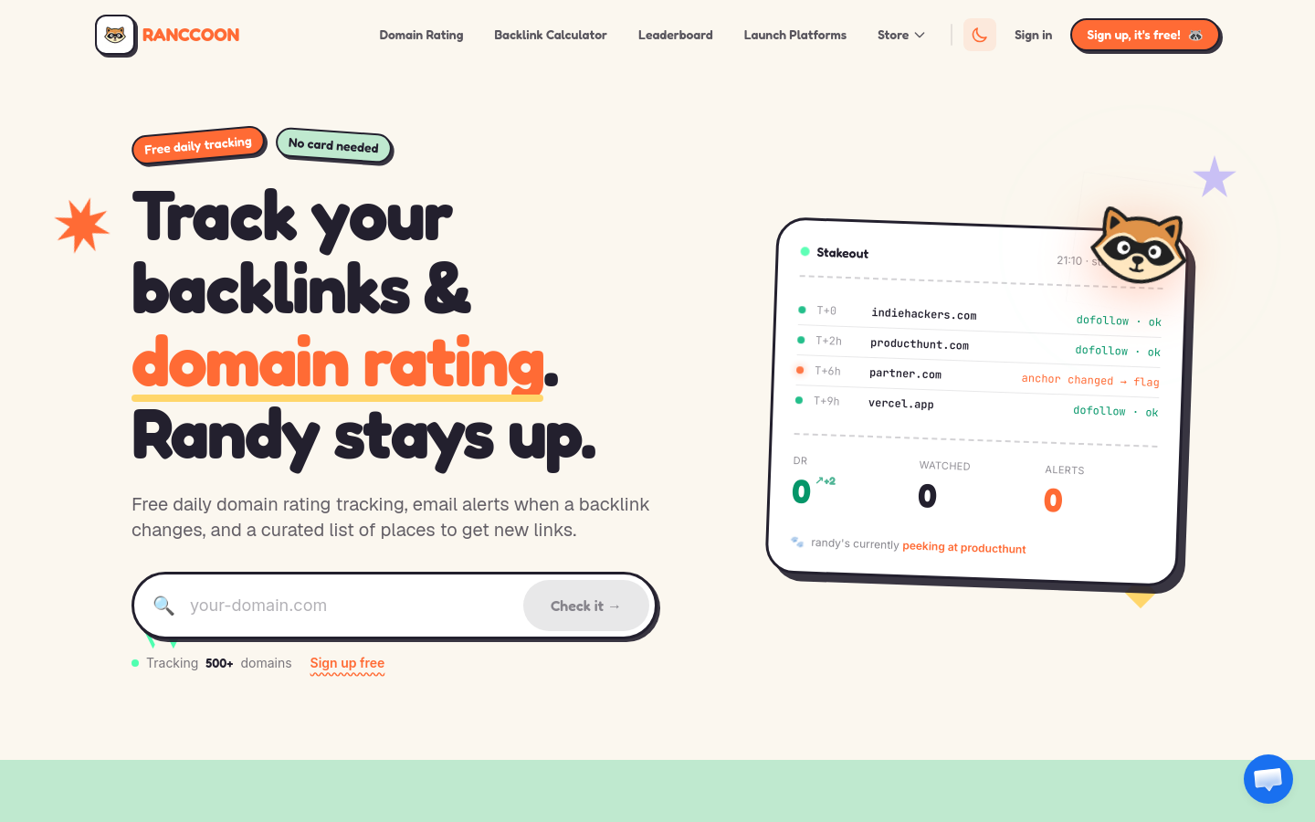 Captured Homepage / Lander