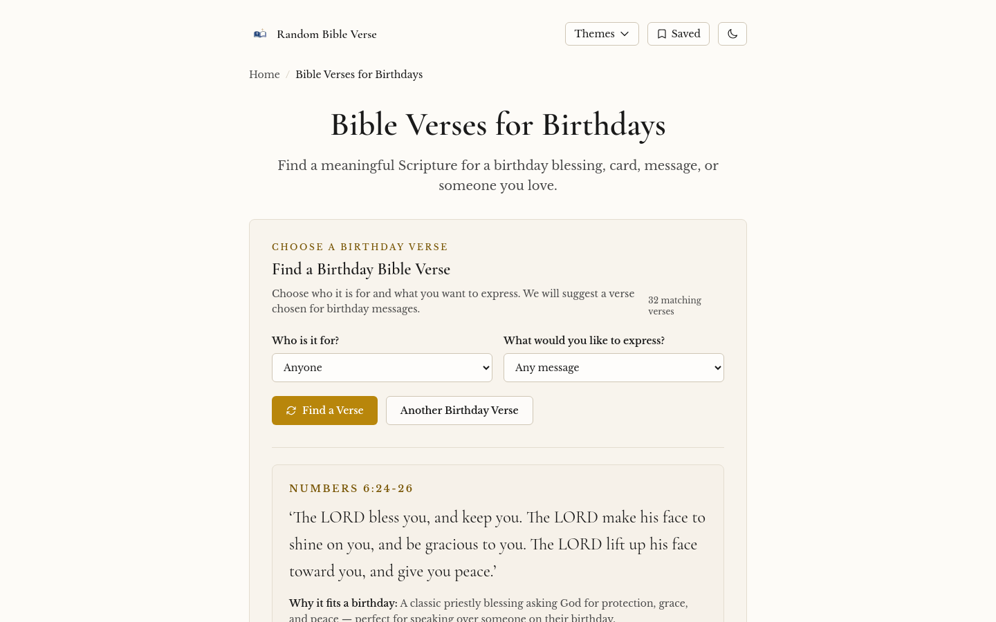random-bibleverse.com desktop capture of the first page
