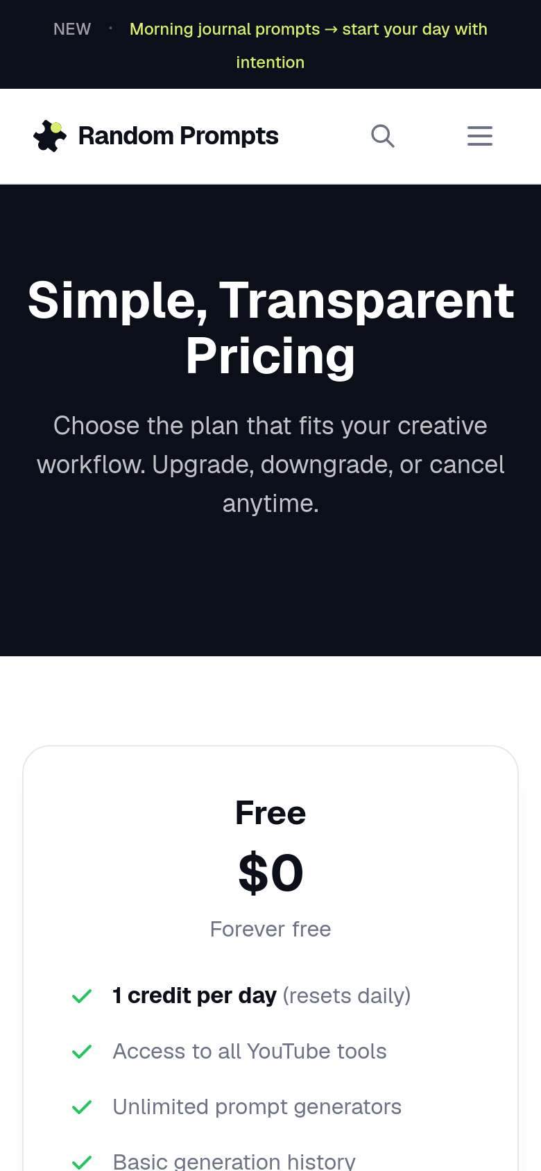 Pricing