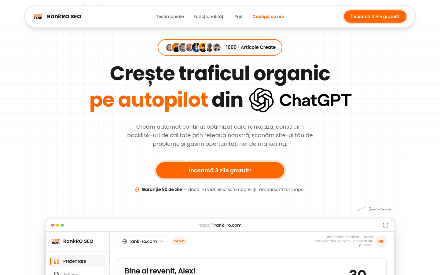 Captured Homepage / Lander