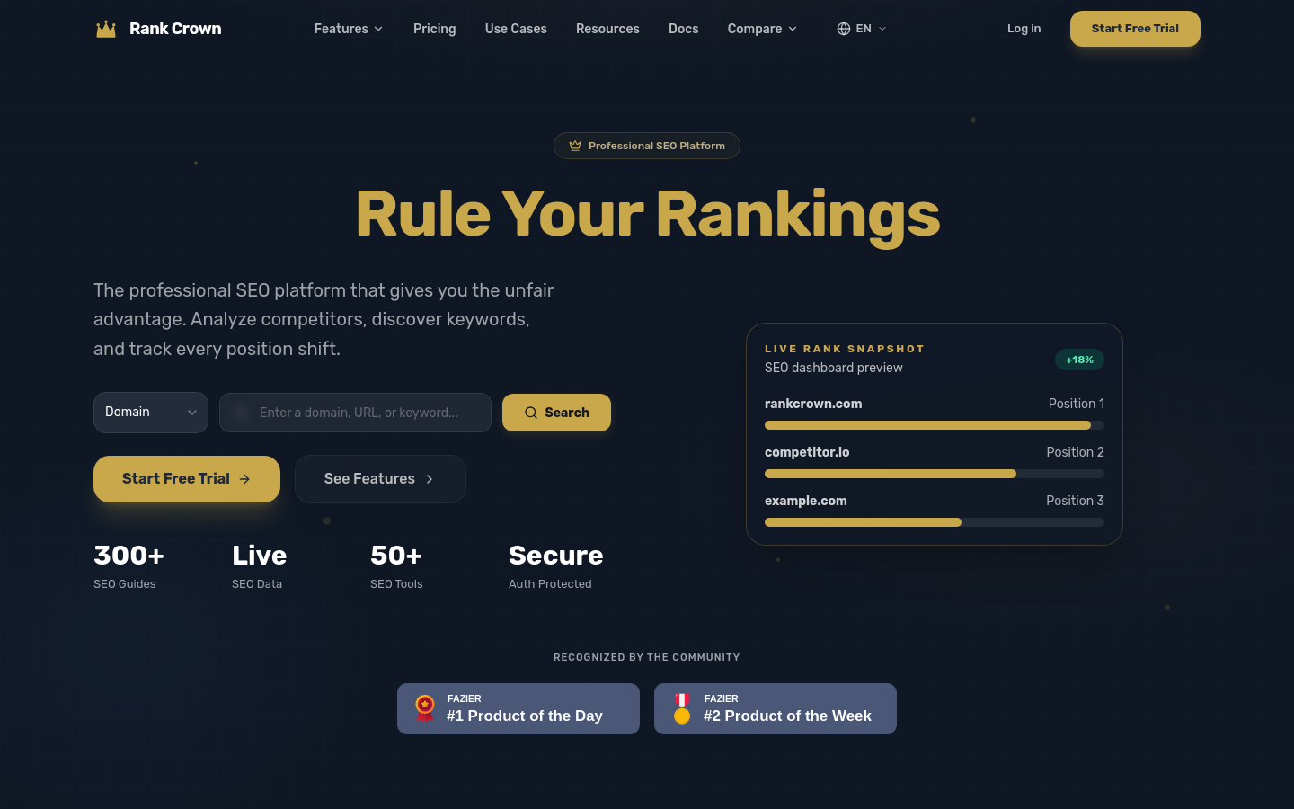 Captured Homepage / Lander
