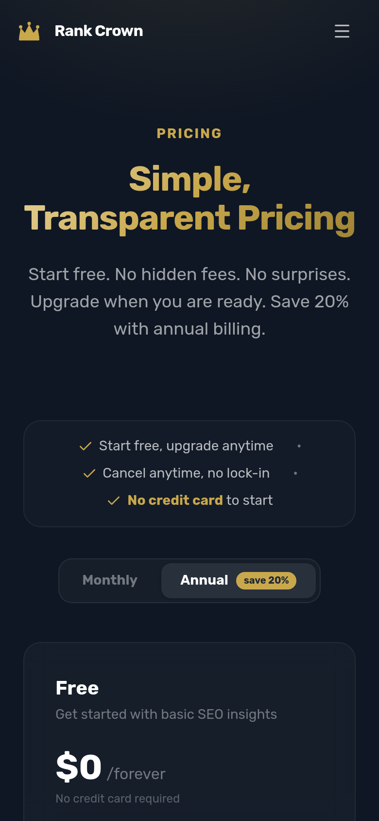 Pricing