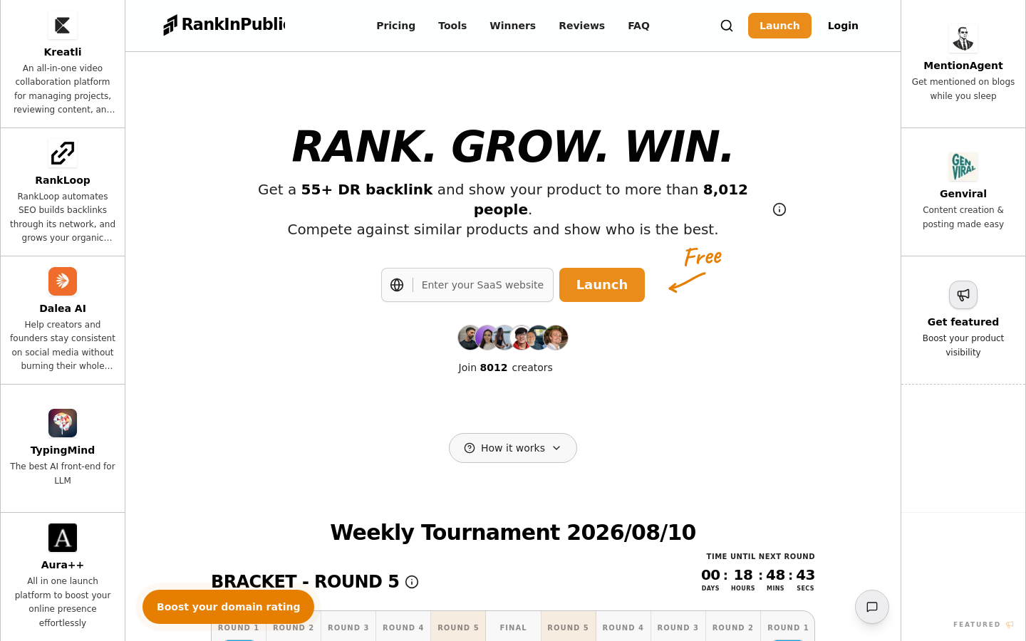 Captured Homepage / Lander