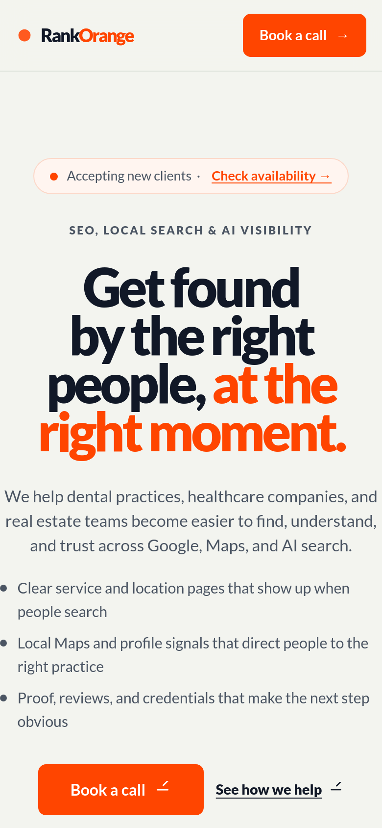 Homepage / Lander