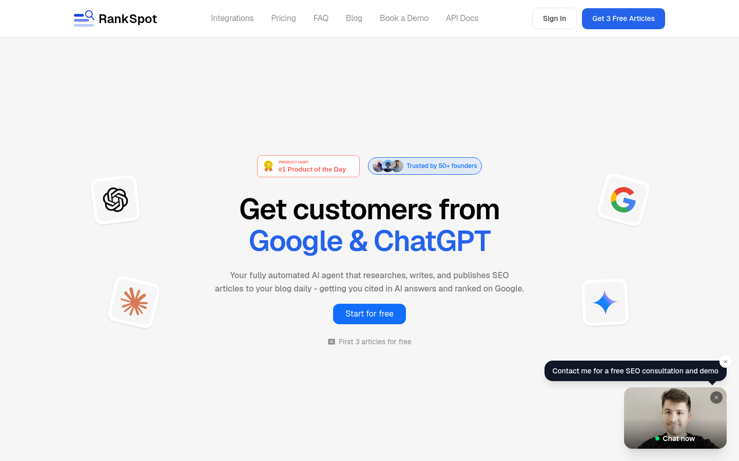 Captured Homepage / Lander