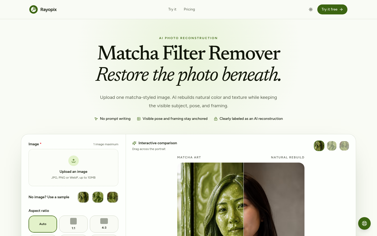 Captured Homepage / Lander