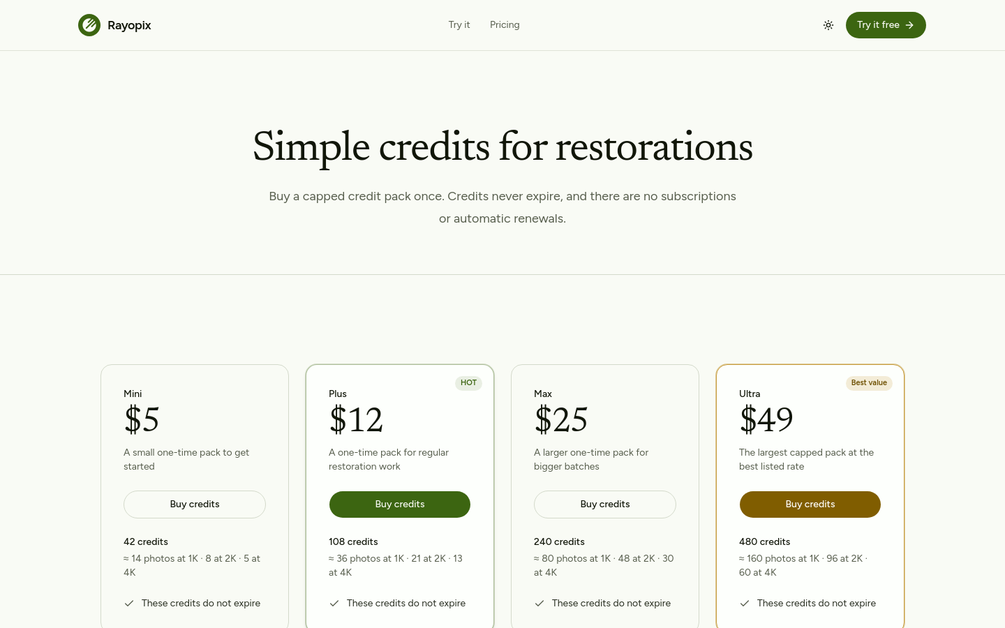 Pricing