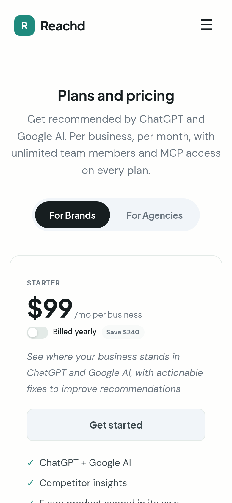 Pricing