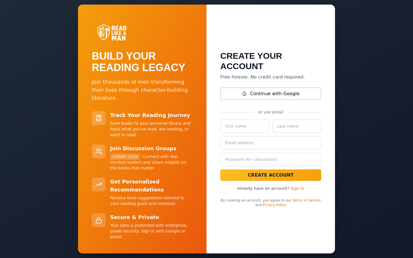 Signup
