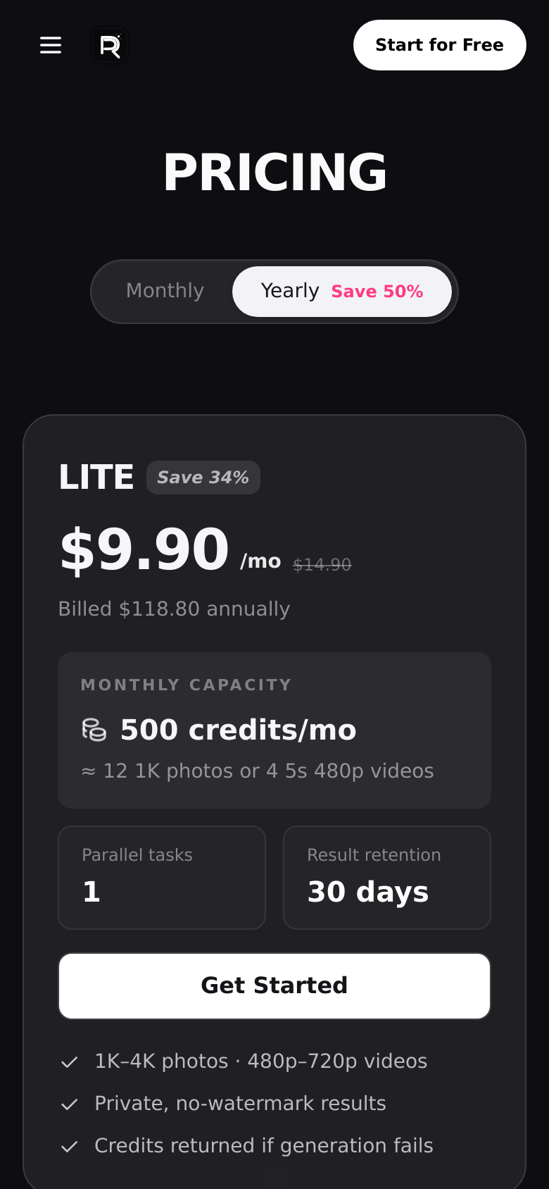 Pricing
