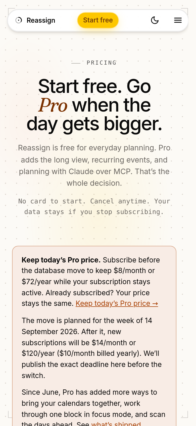 Pricing
