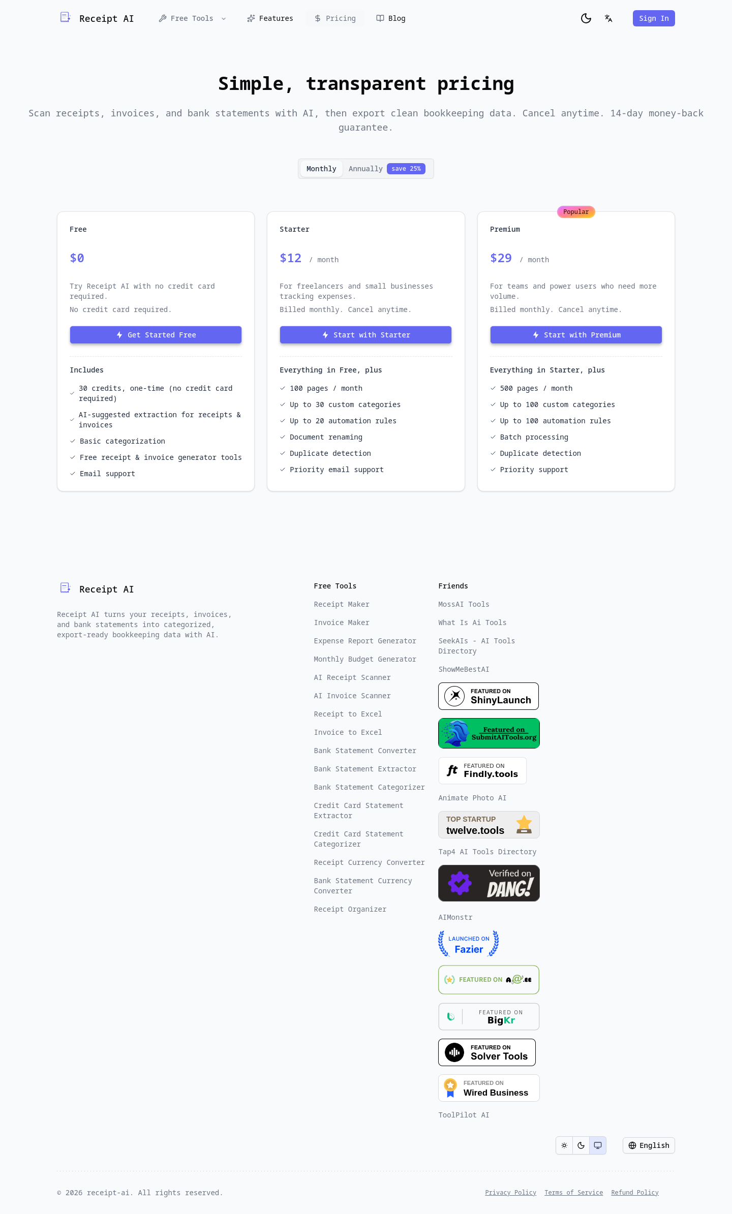 No credit card element