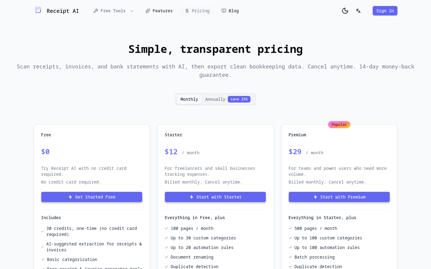 Pricing
