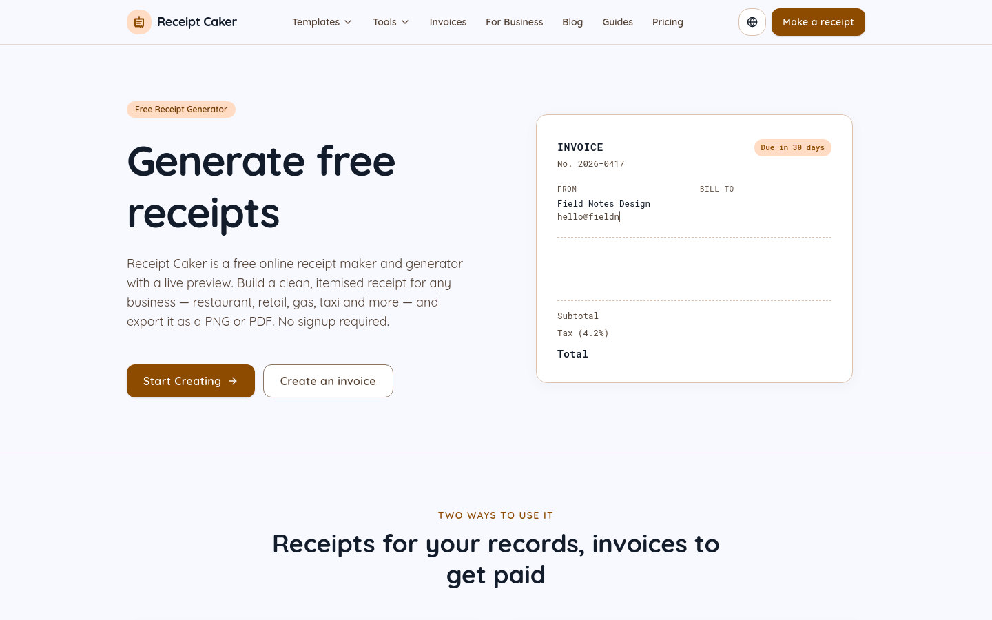 Captured Homepage / Lander