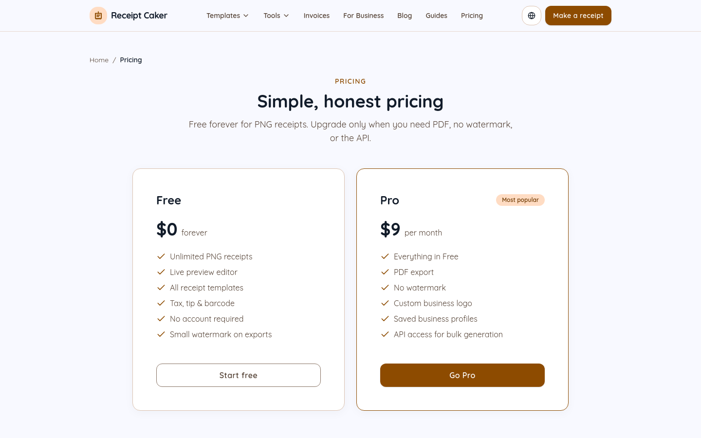 Pricing
