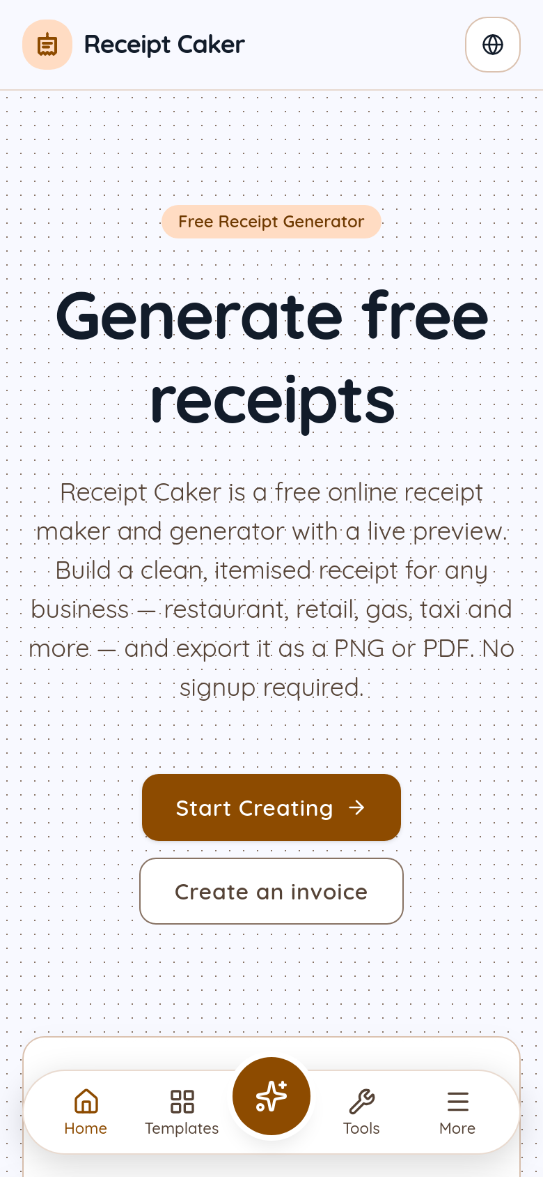 Homepage / Lander