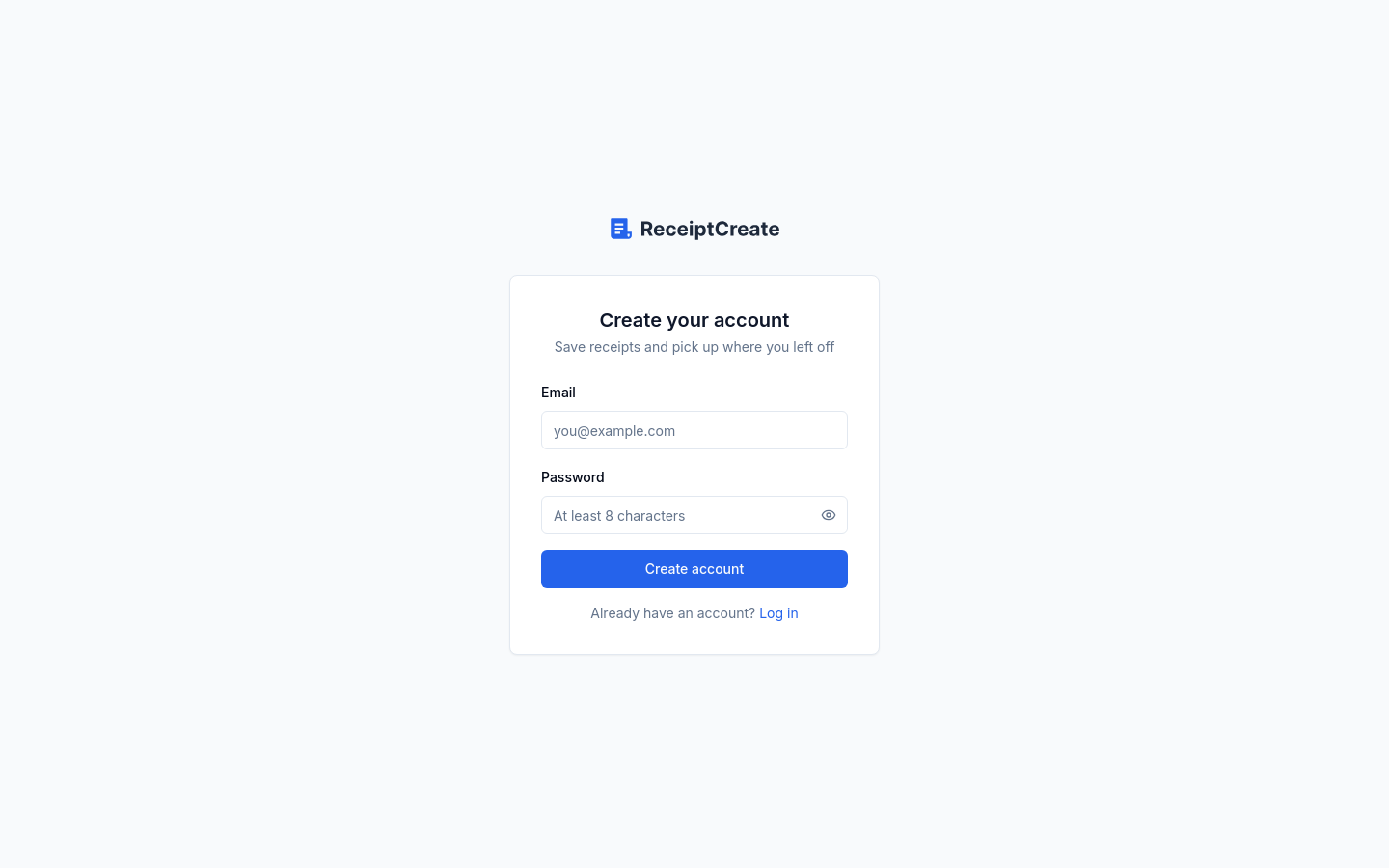 Signup