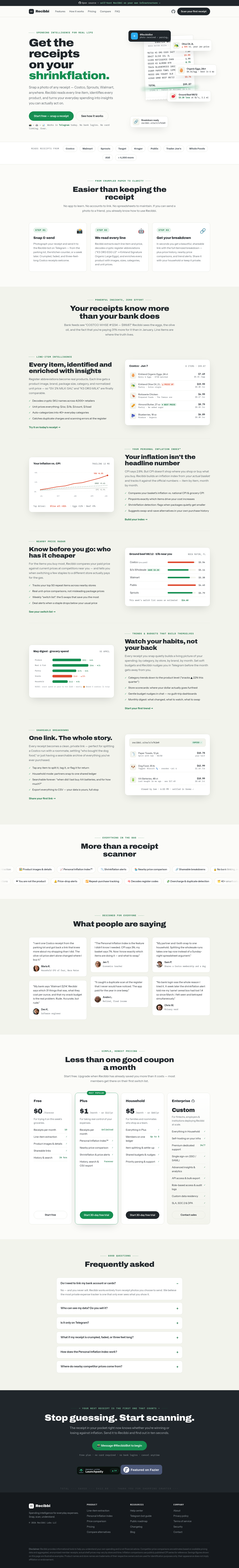 recibbi.site — The Pricing Page