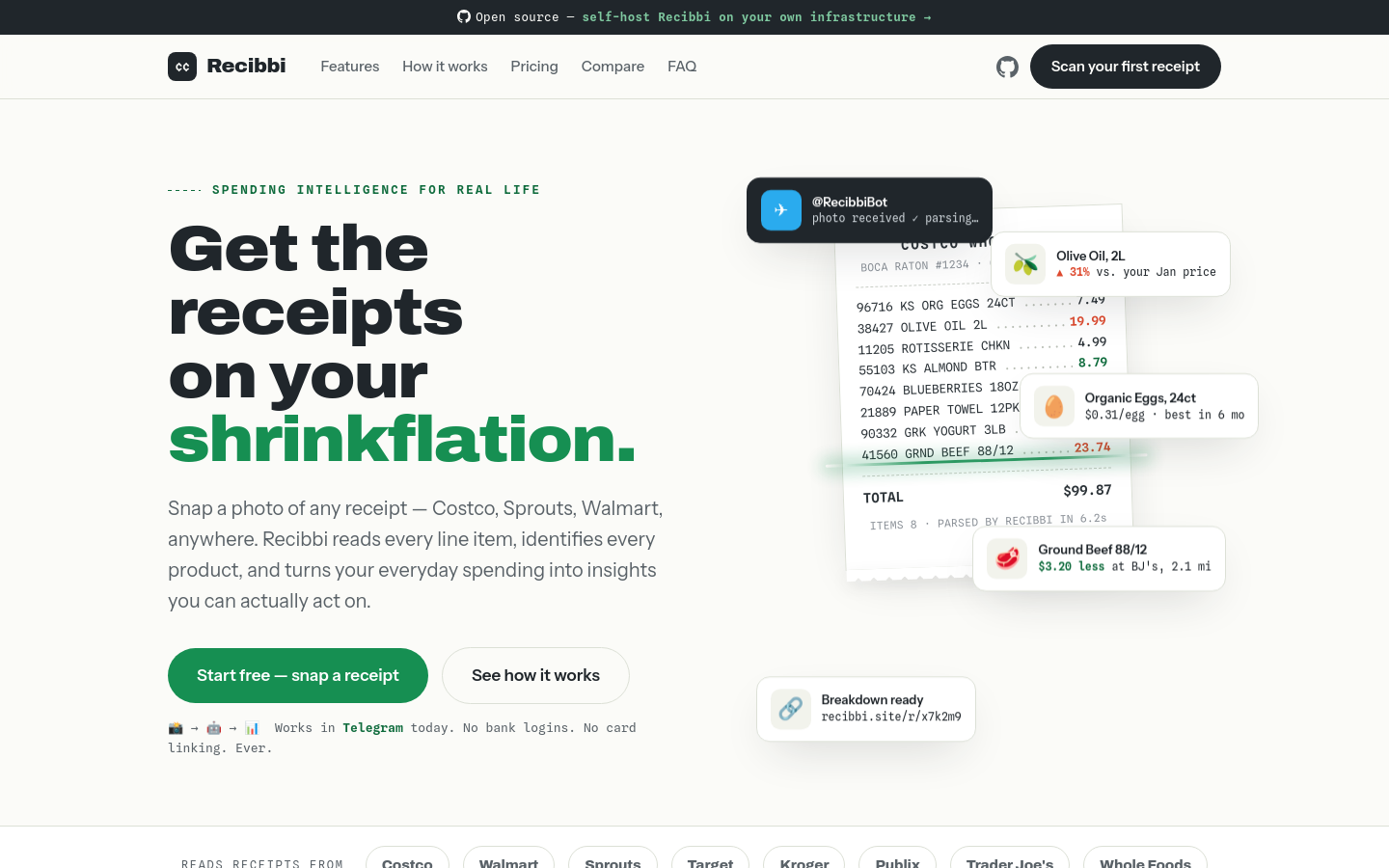 Captured Homepage / Lander