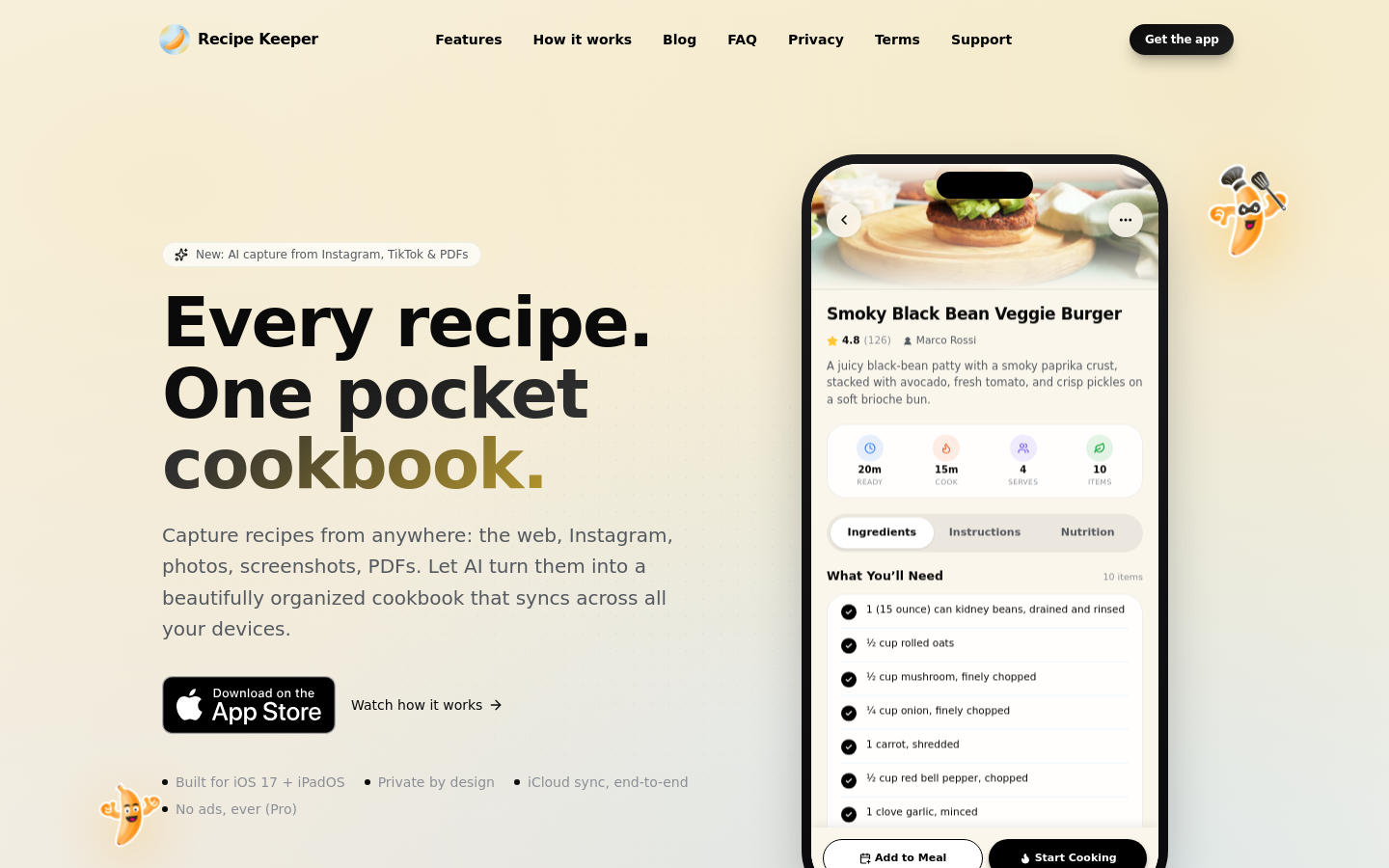 Captured Homepage / Lander