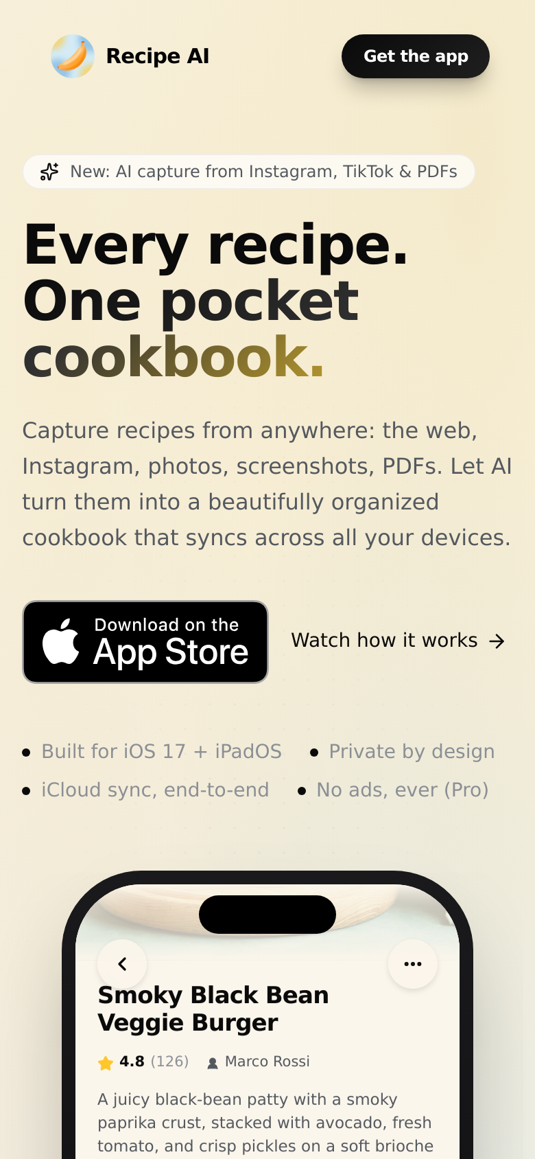 Homepage / Lander