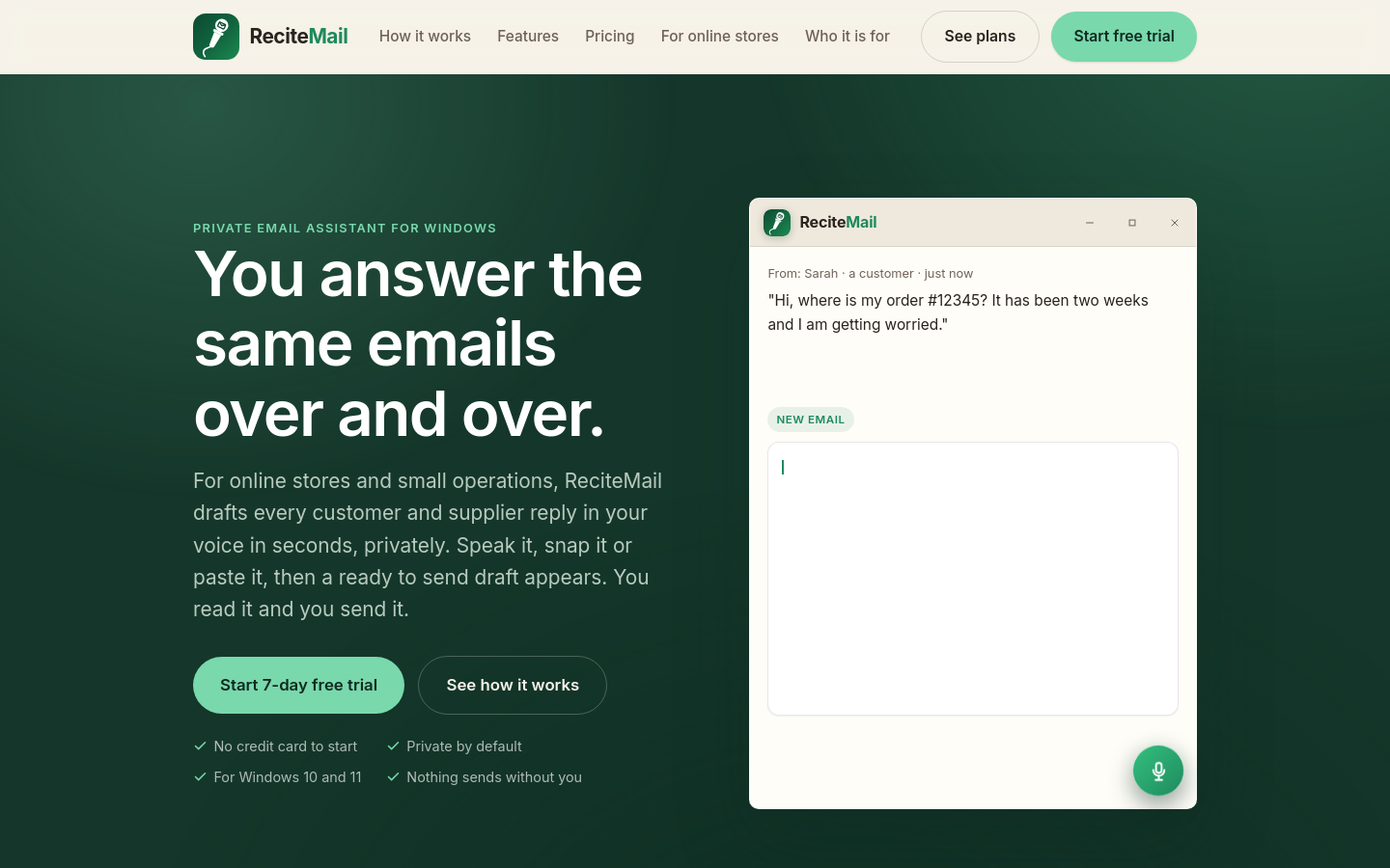 Captured Homepage / Lander